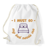 PRINTFASHION I must go - Sportzsák, Tornazsák - Fehér
