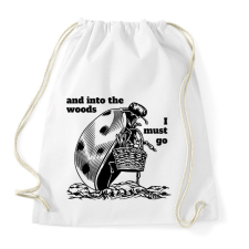 PRINTFASHION I must go - Sportzsák, Tornazsák - Fehér tornazsák