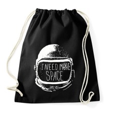 PRINTFASHION I need more Space - Sportzsák, Tornazsák - Fekete tornazsák
