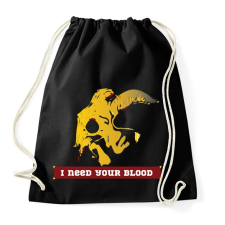 PRINTFASHION I need your blood - Sportzsák, Tornazsák - Fekete tornazsák