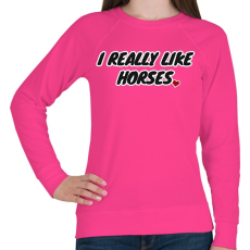PRINTFASHION I really - Női pulóver - Fukszia