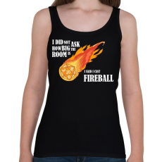 PRINTFASHION I said I cast Fireball - Női atléta - Fekete
