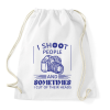 PRINTFASHION I shoot people - Sportzsák, Tornazsák - Fehér