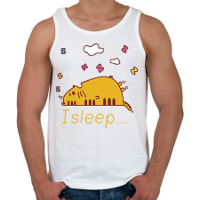 PRINTFASHION i sleep - Férfi atléta - Fehér atléta, trikó