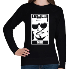 PRINTFASHION I Smoke Mid - Női pulóver - Fekete