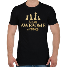 PRINTFASHION I've got awesome moves - Férfi póló - Fekete férfi póló