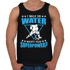 PRINTFASHION I walk on water - Férfi atléta - Fekete