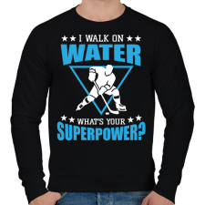 PRINTFASHION I walk on water - Férfi pulóver - Fekete férfi pulóver, kardigán