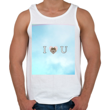 PRINTFASHION I waw u - Férfi atléta - Fehér atléta, trikó