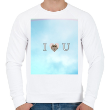 PRINTFASHION I waw u - Férfi pulóver - Fehér férfi pulóver, kardigán