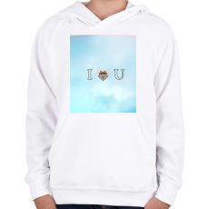PRINTFASHION I waw u - Gyerek kapucnis pulóver - Fehér