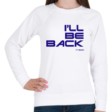 PRINTFASHION I will be back - T-800 - Női pulóver - Fehér női pulóver, kardigán