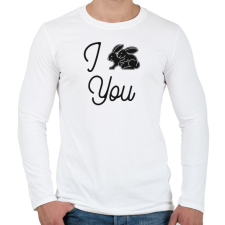 PRINTFASHION I ... You - Férfi hosszú ujjú póló - Fehér férfi póló