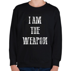 PRINTFASHION IAM THE WEAPON - Gyerek pulóver - Fekete
