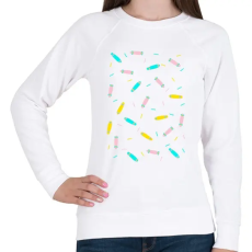 PRINTFASHION Ice cream boards tee - Női pulóver - Fehér