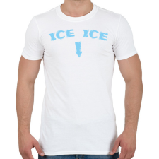 PRINTFASHION Ice ice baby - Kismama - Férfi póló - Fehér férfi póló