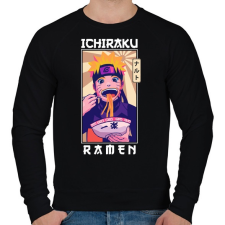 PRINTFASHION Ichiraku Ramen - Férfi pulóver - Fekete férfi pulóver, kardigán