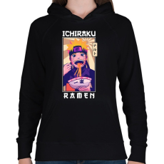 PRINTFASHION Ichiraku Ramen - Női kapucnis pulóver - Fekete