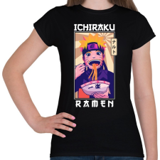 PRINTFASHION Ichiraku Ramen - Női póló - Fekete női póló