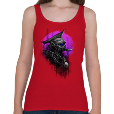 PRINTFASHION Idegen katona - Női atléta - Cseresznyepiros női trikó