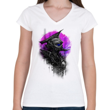 PRINTFASHION Idegen katona - Női V-nyakú póló - Fehér női póló