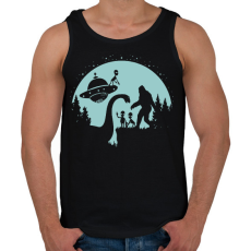 PRINTFASHION Idegenek találkozója - Férfi atléta - Fekete