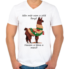 PRINTFASHION Idén már nem - Férfi V-nyakú póló - Fehér férfi póló