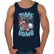 PRINTFASHION Időbomba - Férfi atléta - Sötétkék