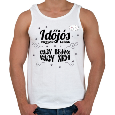 PRINTFASHION Időjós vagyok - Férfi atléta - Fehér