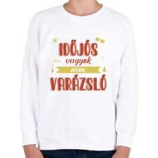 PRINTFASHION Időjós vagyok - Gyerek pulóver - Fehér