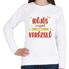 PRINTFASHION Időjós vagyok - Női pulóver - Fehér női pulóver, kardigán
