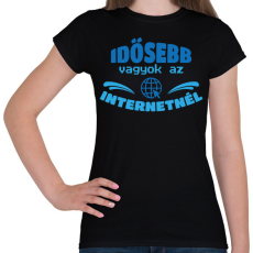 PRINTFASHION Idősebb vagyok - Női póló - Fekete