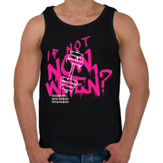 PRINTFASHION If Not Now When? - Férfi atléta - Fekete
