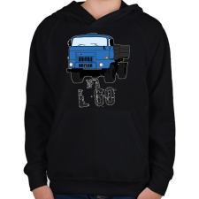 PRINTFASHION IFA L60 - Gyerek kapucnis pulóver - Fekete gyerek pulóver, kardigán