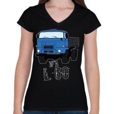 PRINTFASHION IFA L60 - Női V-nyakú póló - Fekete női póló