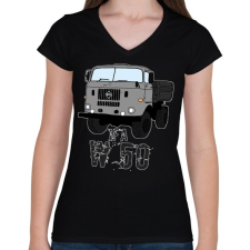 PRINTFASHION IFA w50 - Női V-nyakú póló - Fekete női póló