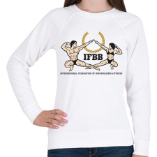 PRINTFASHION IFBB_logo - Női pulóver - Fehér női pulóver, kardigán