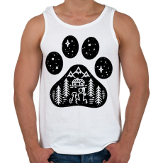 PRINTFASHION Igaz barátság - Férfi atléta - Fehér