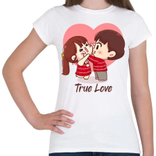 PRINTFASHION Igaz szerelem - Női póló - Fehér női póló