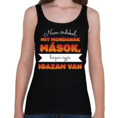 PRINTFASHION Igazam van - Női atléta - Fekete