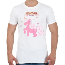 PRINTFASHION Igazi egyszarvú - Férfi póló - Fehér férfi póló