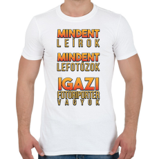 PRINTFASHION Igazi fotóriporter - Férfi póló - Fehér