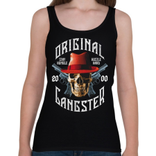 PRINTFASHION Igazi gengszter 2000 - Női atléta - Fekete női trikó