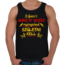 PRINTFASHION igazi guns n roses rajongó - Férfi atléta - Fekete