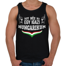 PRINTFASHION Igazi hungarikum - Férfi atléta - Fekete atléta, trikó