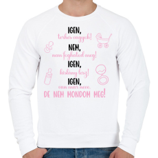 PRINTFASHION Igen, kislány lesz! - Férfi pulóver - Fehér
