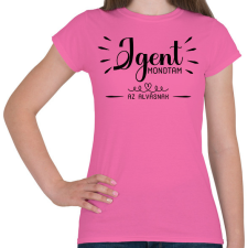 PRINTFASHION Igen mondtam - az alvásnak - Női póló - Rózsaszín női póló