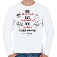 PRINTFASHION Igen, tetovált vagyok! - Férfi pulóver - Fehér férfi pulóver, kardigán