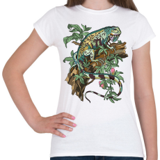 PRINTFASHION iguana - Női póló - Fehér