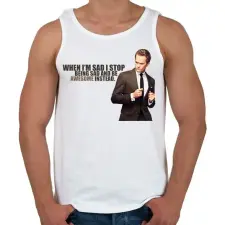 PRINTFASHION Így jártam anyátokkal - Férfi atléta - Fehér atléta, trikó